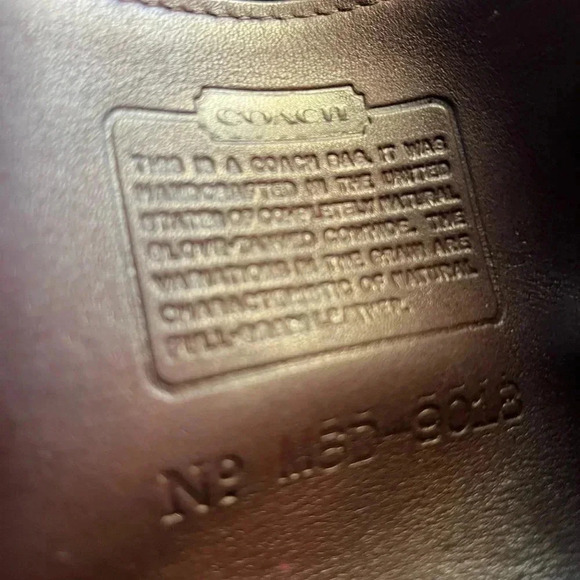 Vintage Coach Emmie Mahogany Brown Leather Crossbody Purse - Picture 4 of 15